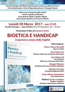 Bioetica e handicap_Varini locandina presentazione Torino